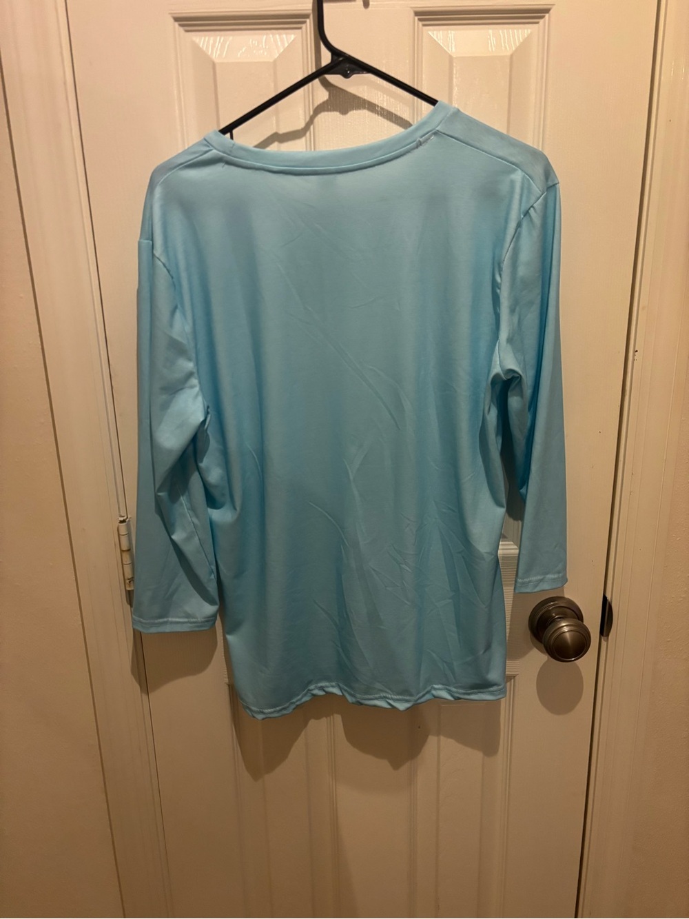 Light Blue Women Crew Neck Shirt - Brand Not Specified - Picture 3 of 4